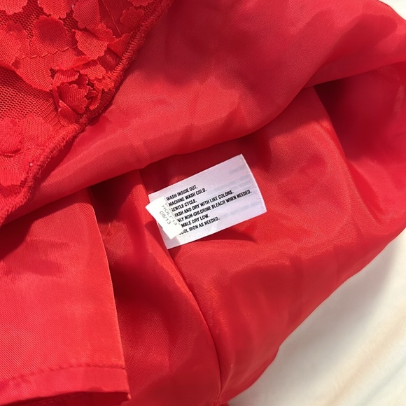 Baby GAP red formal embroidered floral dress 18-24 months - Picture 6 of 6